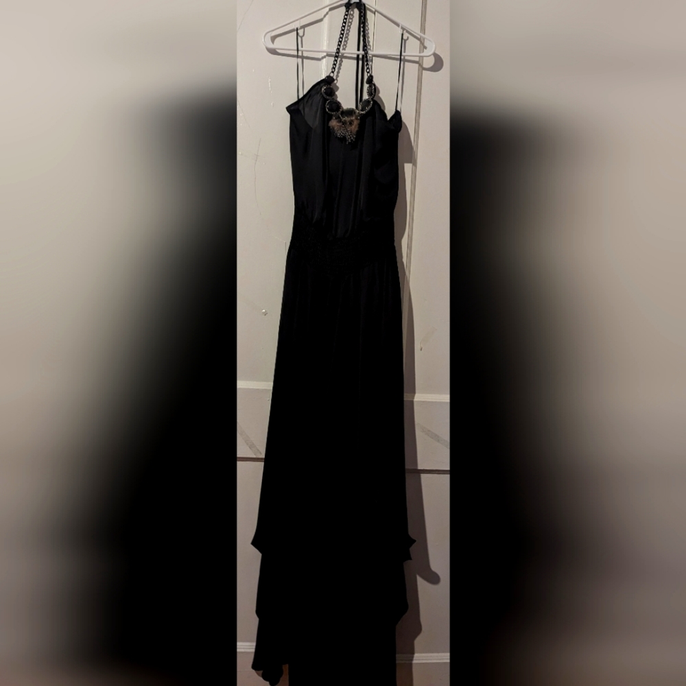 Asymmetrical black dress